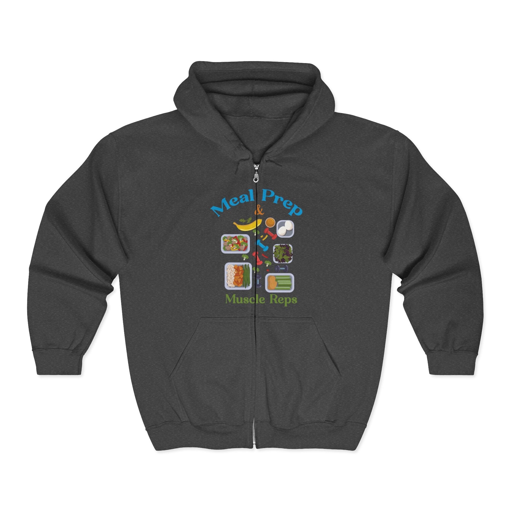 MEAL PREP & MUSCLE REPS Hoodie Printify