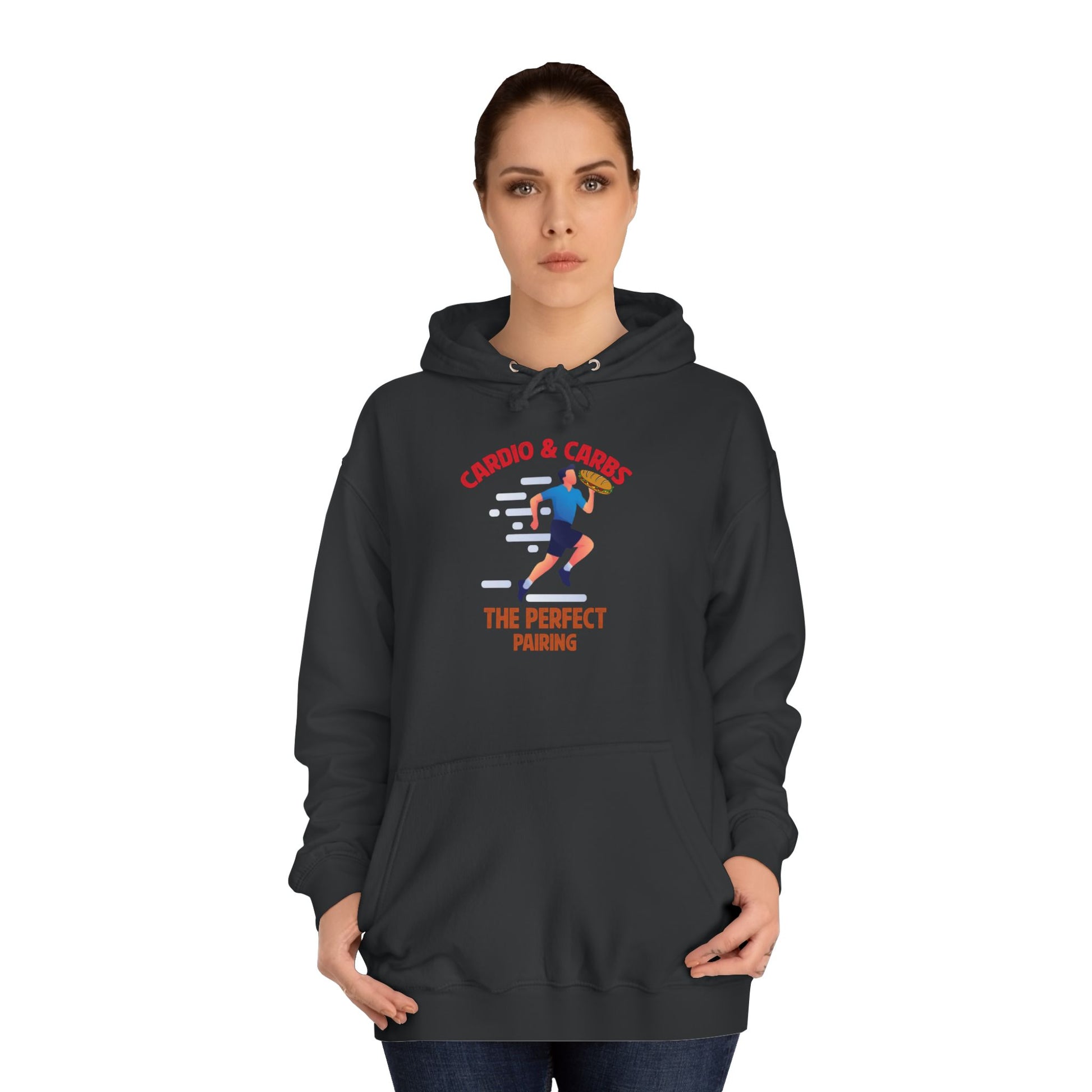 CARDIO AND CARBS, THE PERFECT PAIRING Hoodie Printify