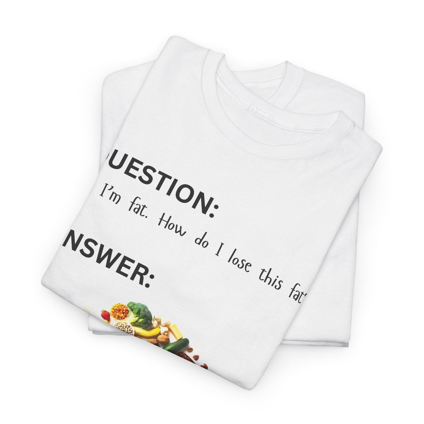 I'M FAT. HOW DO I LOSE THIS FAT? t-shirt Printify