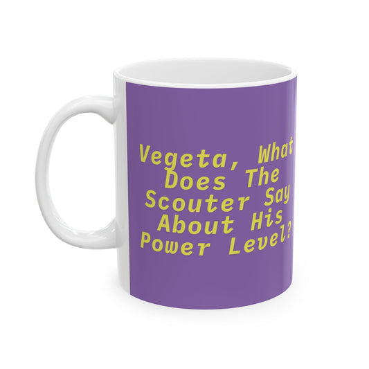 Purple background with yellow text