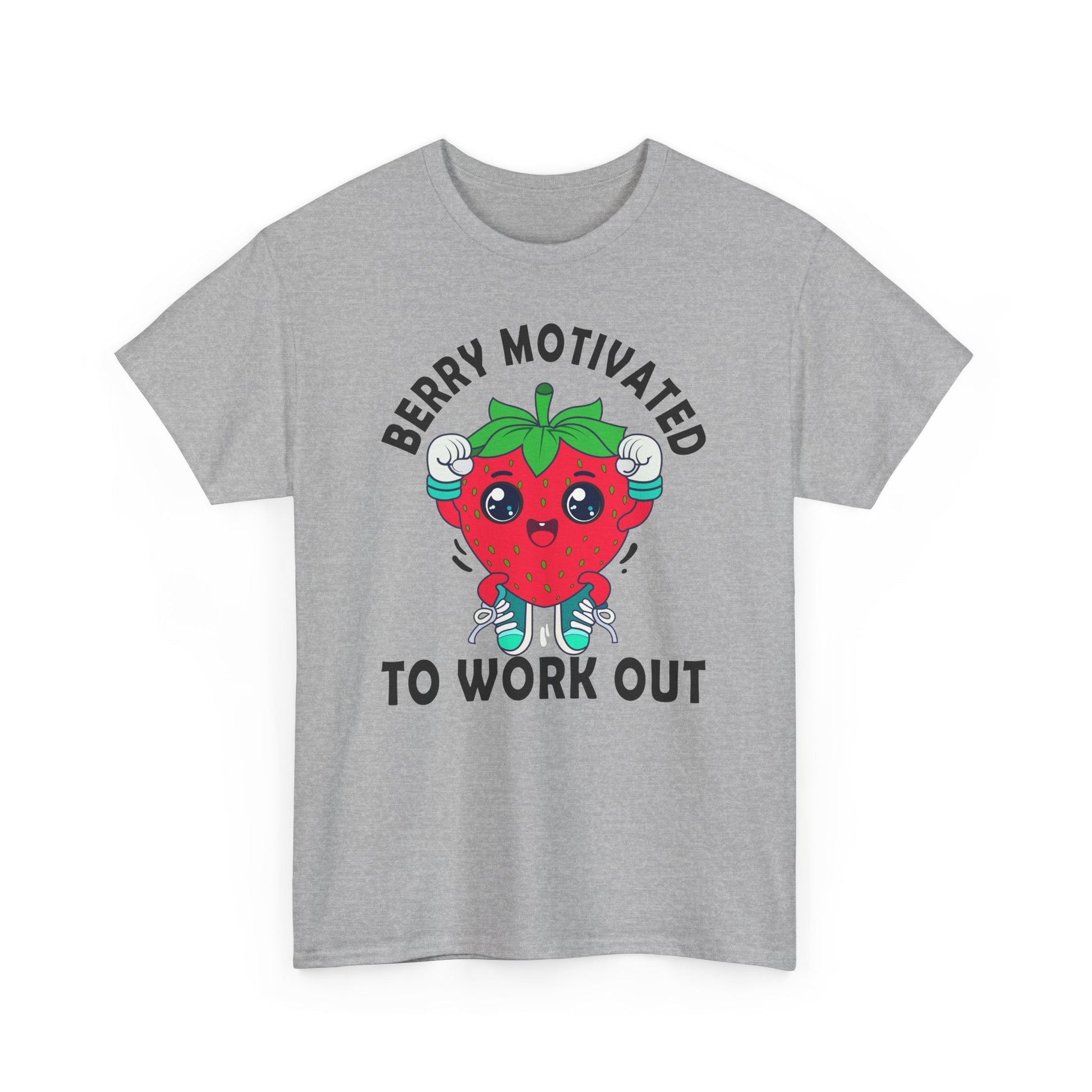 Berry Motivated To Work Out T-Shirt Printify