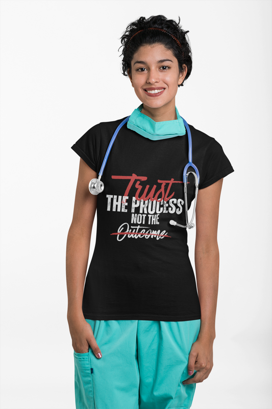 "Trust the Process" Motivation Shirt, Inspirational Unisex Cotton Tee - Workout Gift, Self-Care Apparel, Positive Mindset Printify