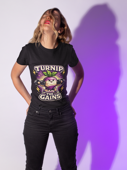 TURNIP THE GAINS T-Shirt Printify
