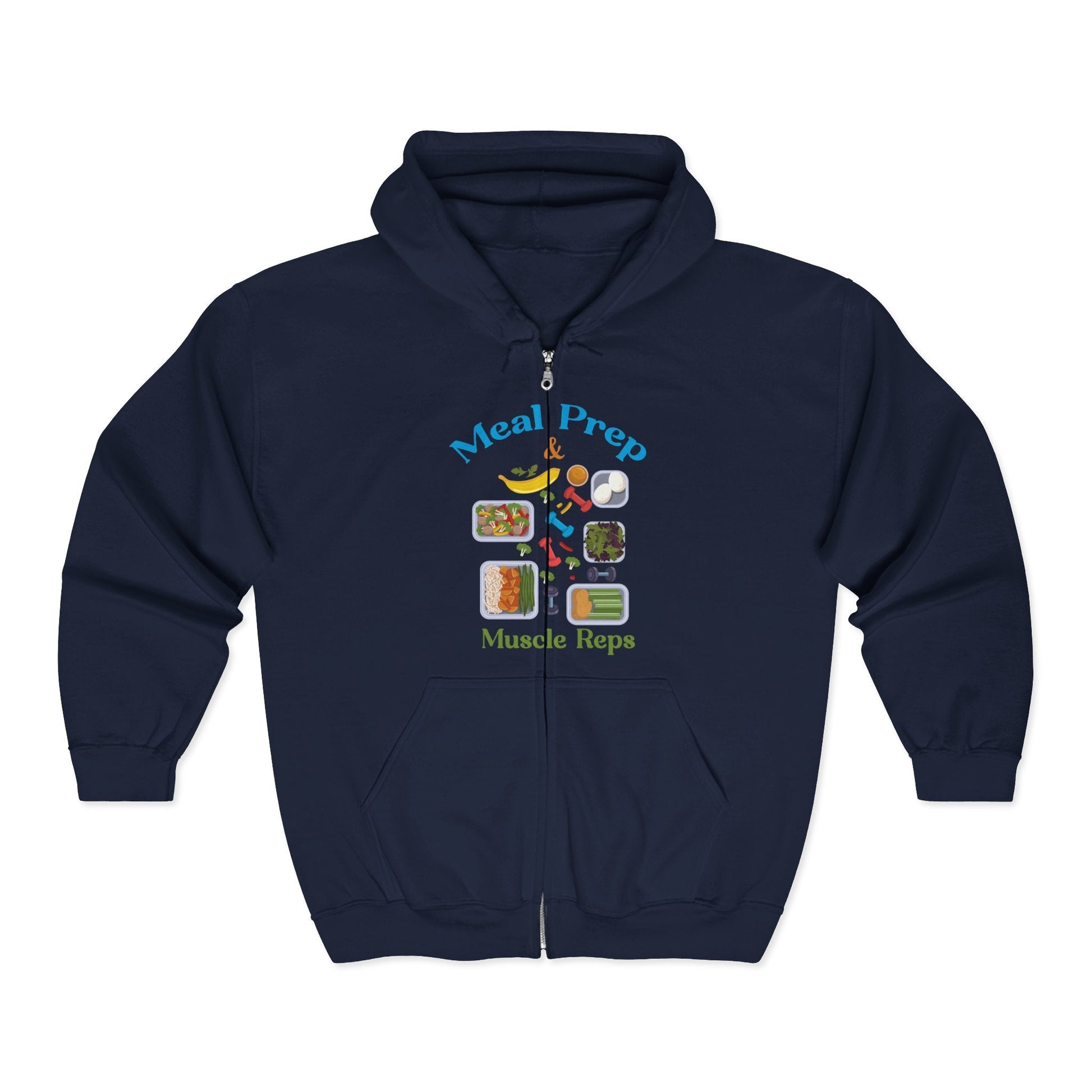 MEAL PREP & MUSCLE REPS Hoodie Printify