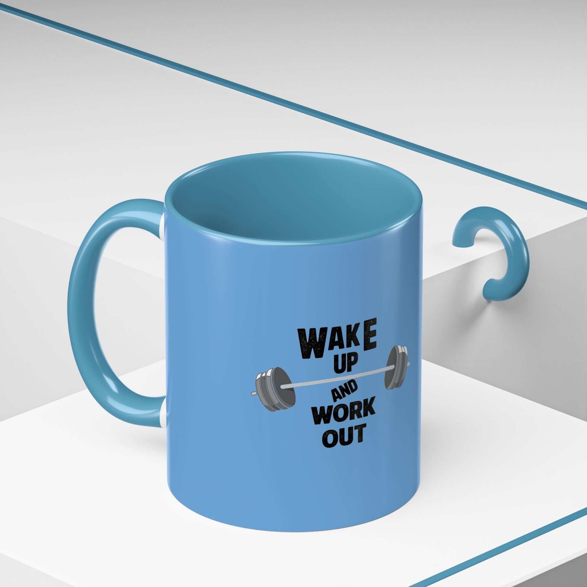 Wake Up and Work Out - Coffee Mug, Workout Enthusiasts Printify