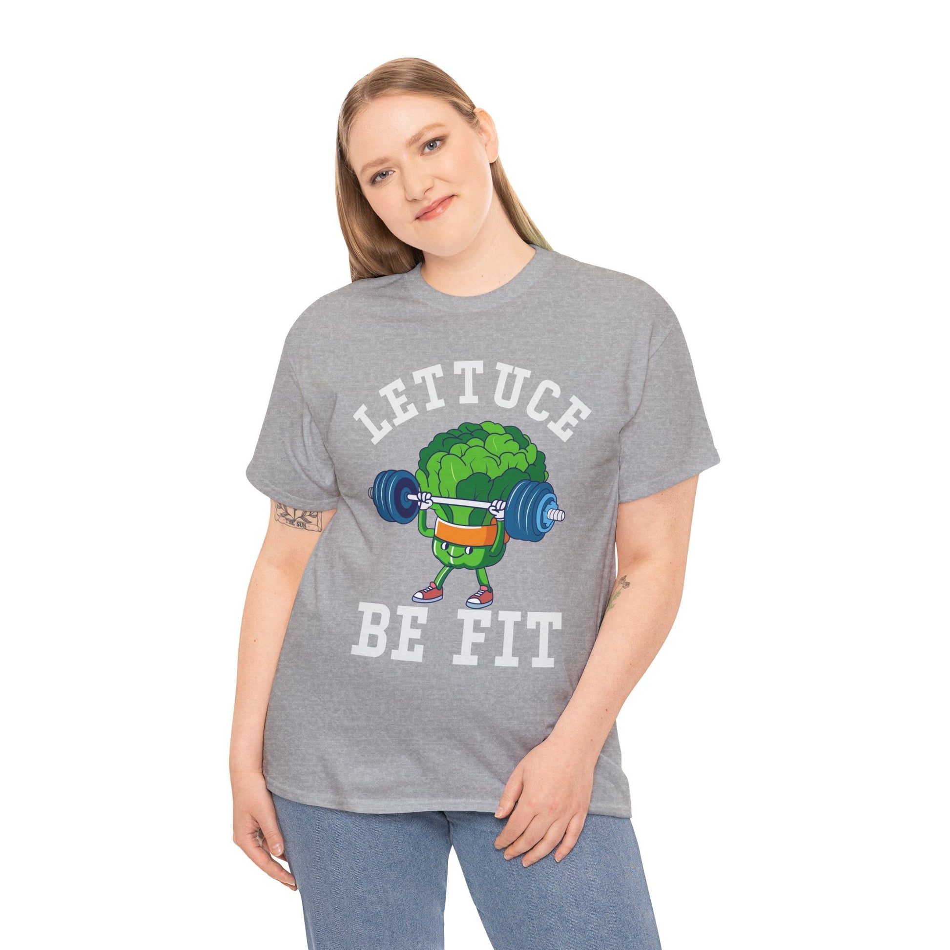 Lettuce Be Fit T-Shirt | Comfortable, Cotton, Fitness Enthusiast Printify