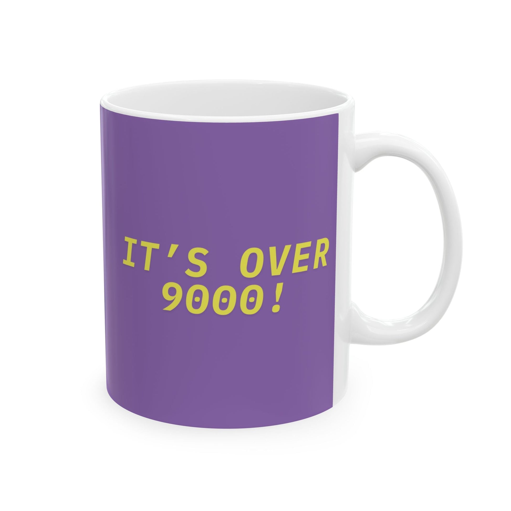 IT'S OVER 9000! yellow text