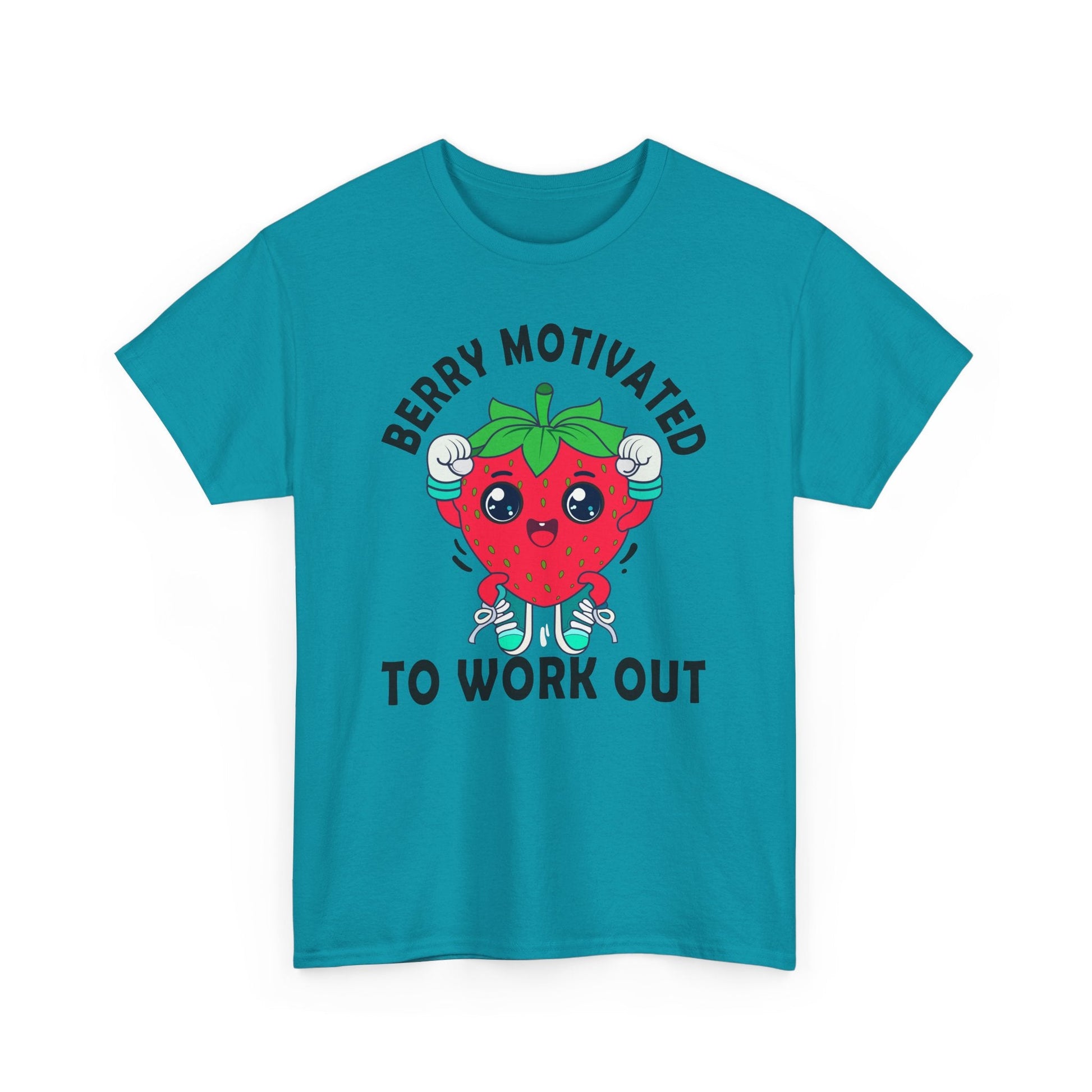 Berry Motivated To Work Out T-Shirt Printify