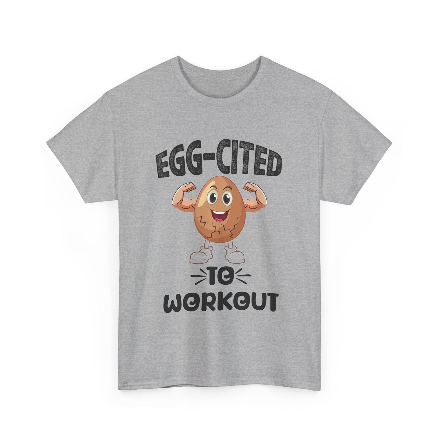 EGG-CITED TO WORKOUT t-shirt Printify