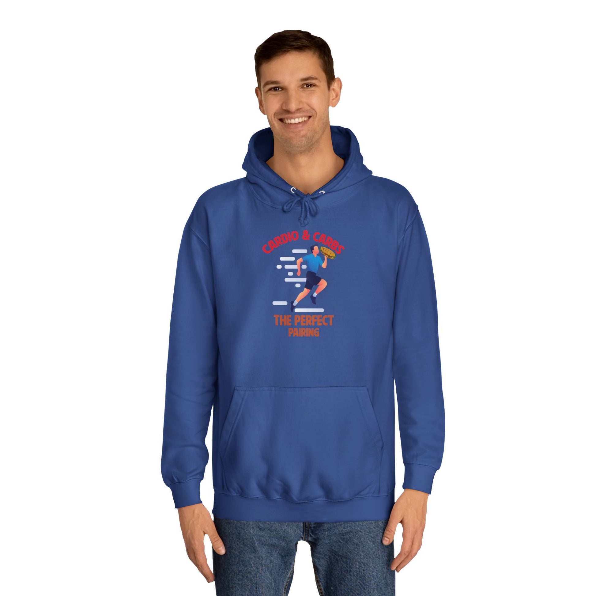 CARDIO AND CARBS, THE PERFECT PAIRING Hoodie Printify