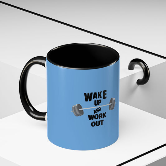 Wake Up and Work Out - Coffee Mug, Workout Enthusiasts Printify