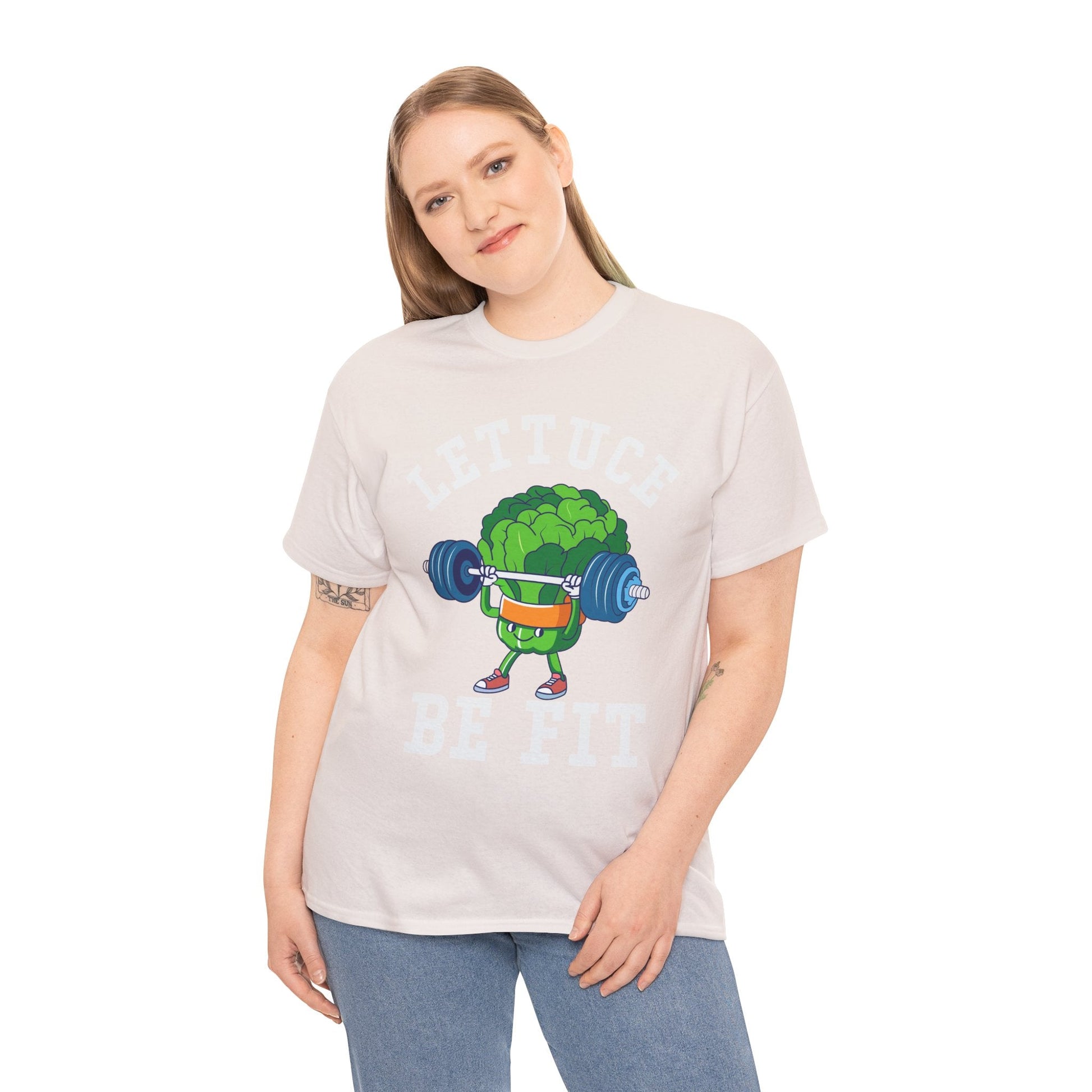Lettuce Be Fit T-Shirt | Comfortable, Cotton, Fitness Enthusiast Printify