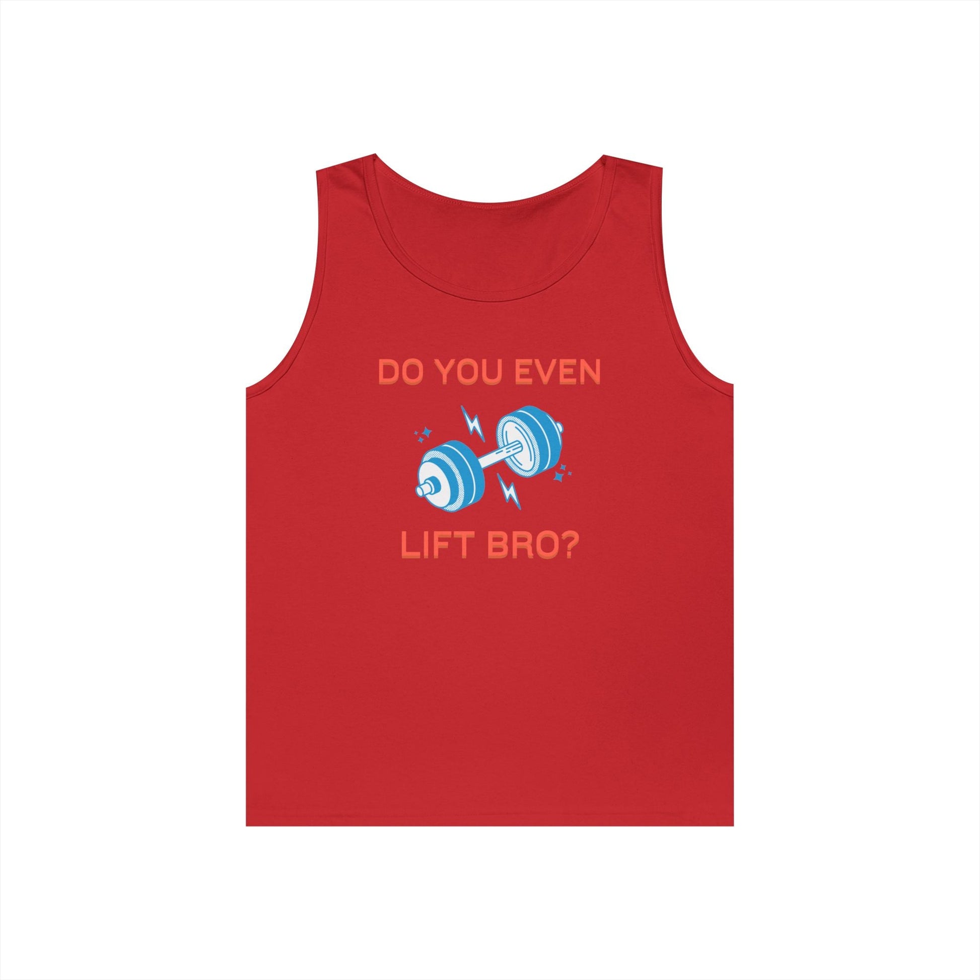 Do You Even Lift Bro? Unisex Heavy Cotton Tank Top - Funny Workout Shirt, Gym Tee, Fitness Gift, Humor Top, Casual Exercise Apparel Printify