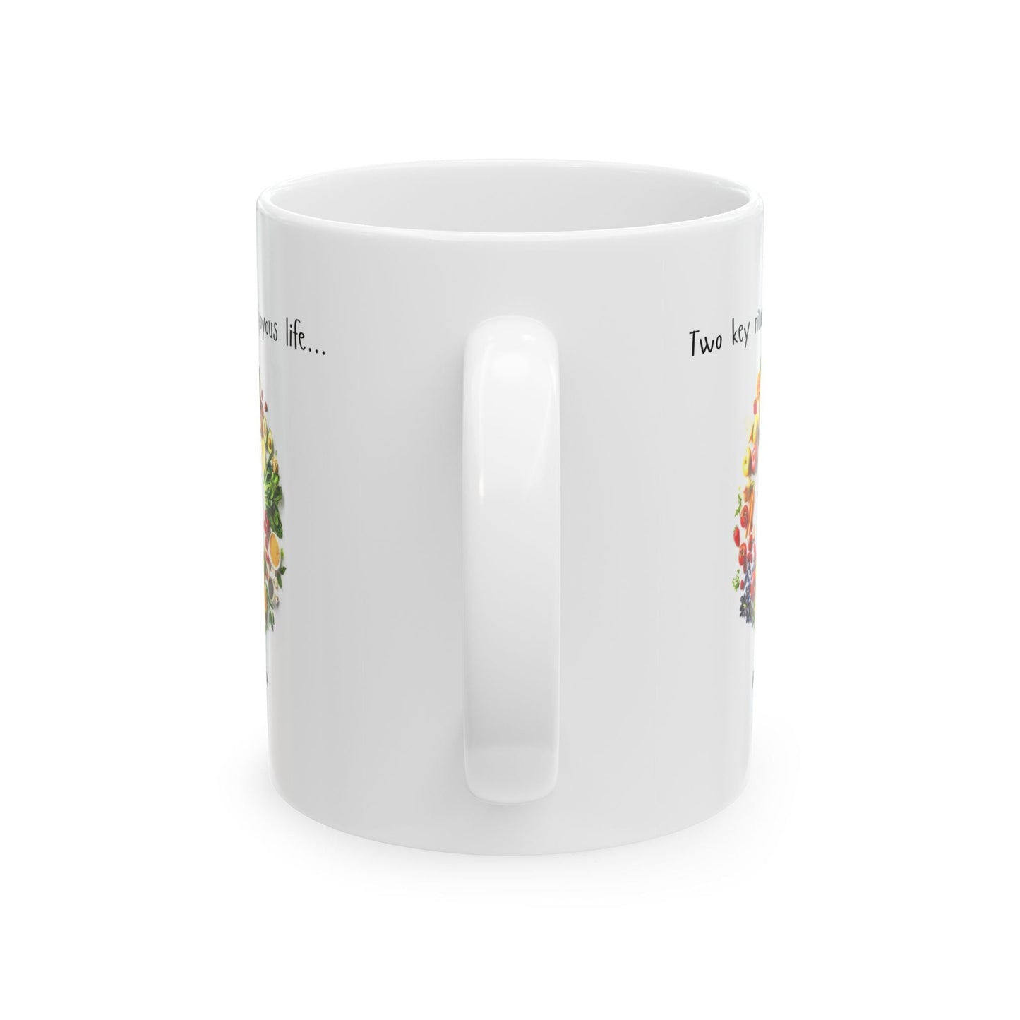TWO KEYS TO A JOYOUS LIFE Coffee Mug Printify