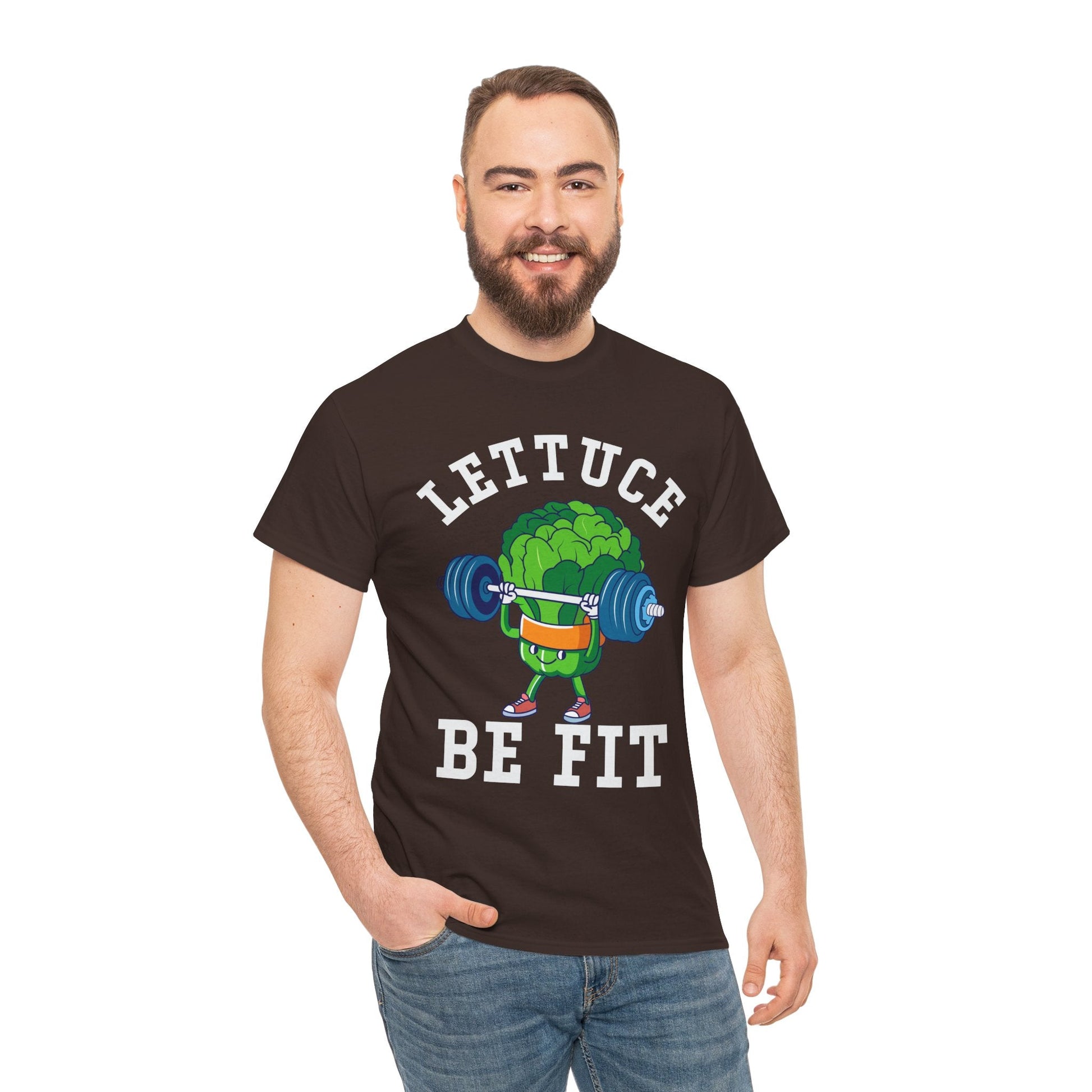 Lettuce Be Fit T-Shirt | Comfortable, Cotton, Fitness Enthusiast Printify