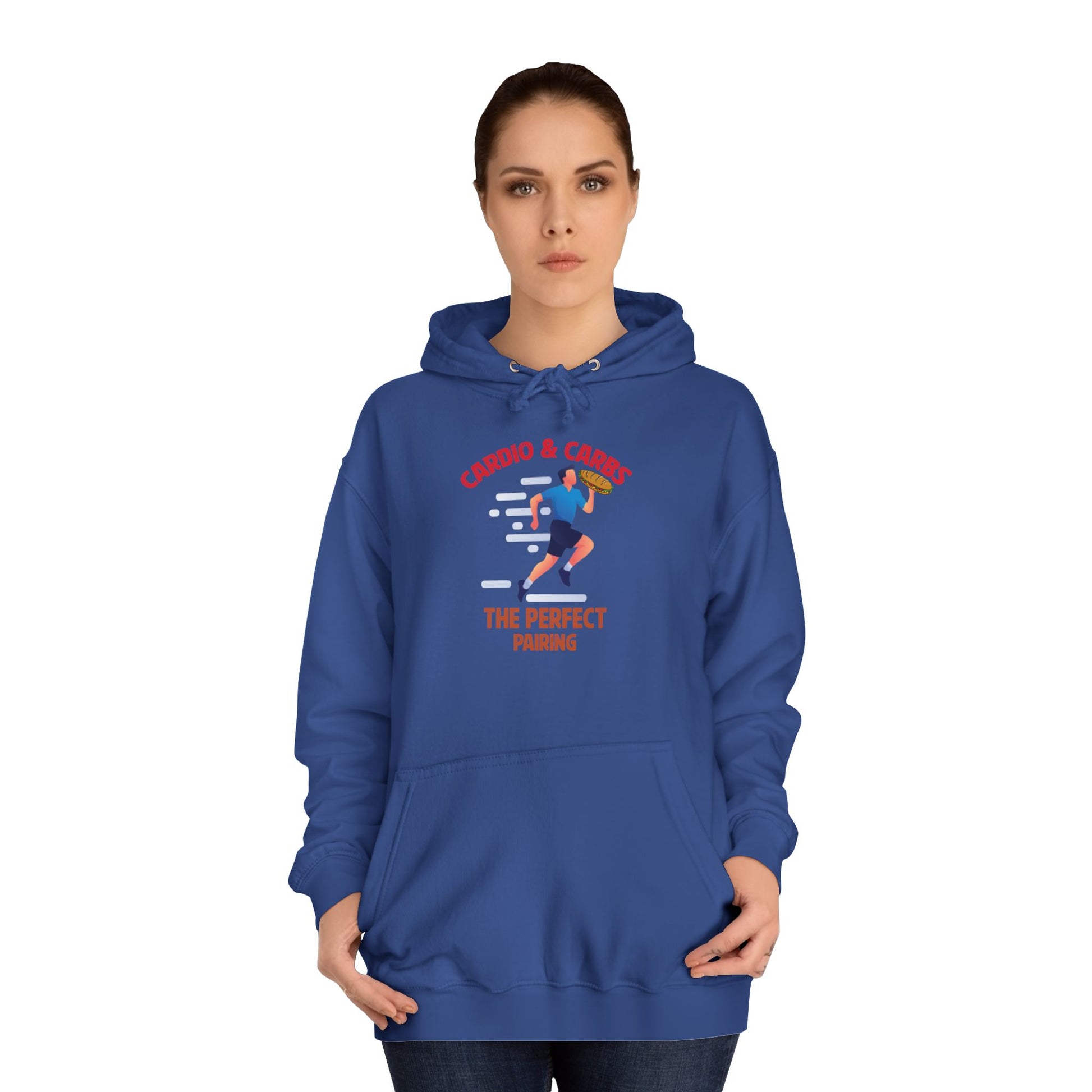 CARDIO AND CARBS, THE PERFECT PAIRING Hoodie Printify