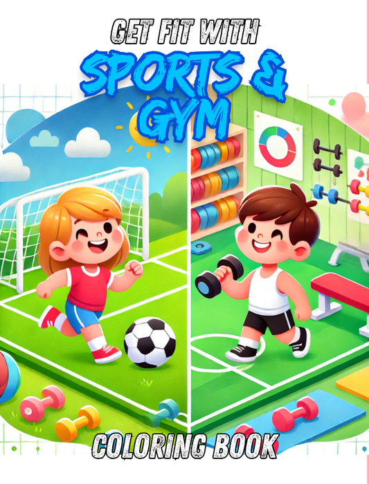 Get Fit With Sports and Gym | Coloring eBook Diet and Exercise