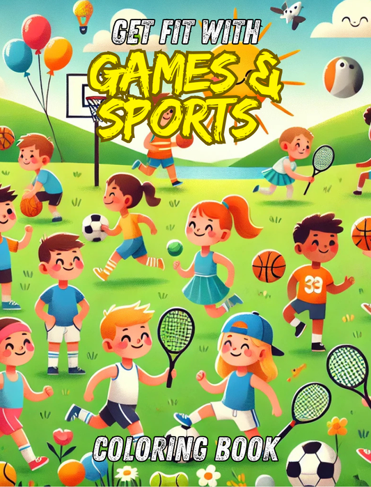 Get Fit With Games and Sports | Coloring eBook Diet and Exercise