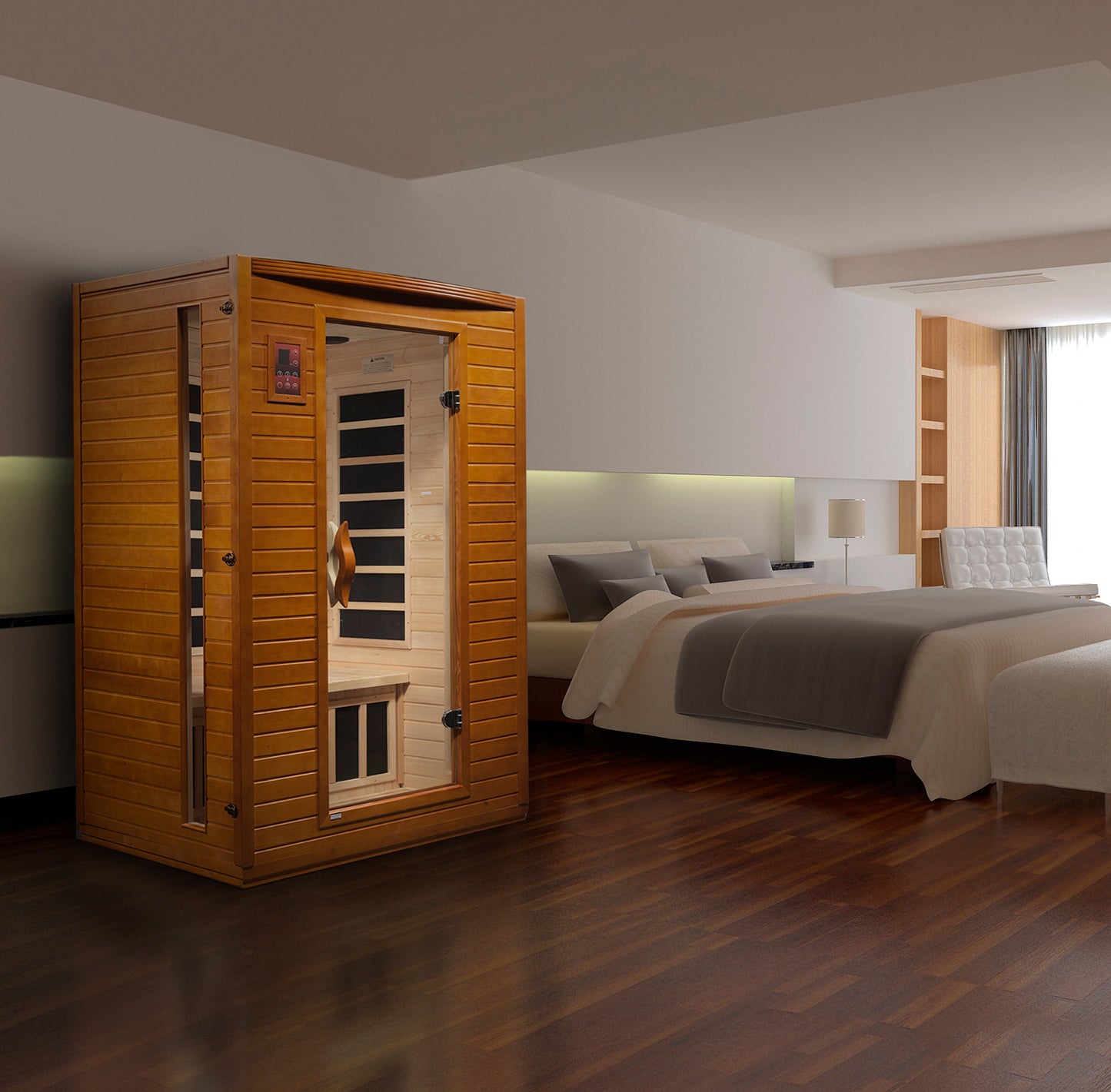 Dynamic "Versailles" 2 Person Low EMF Far IR Sauna Diet and Exercise
