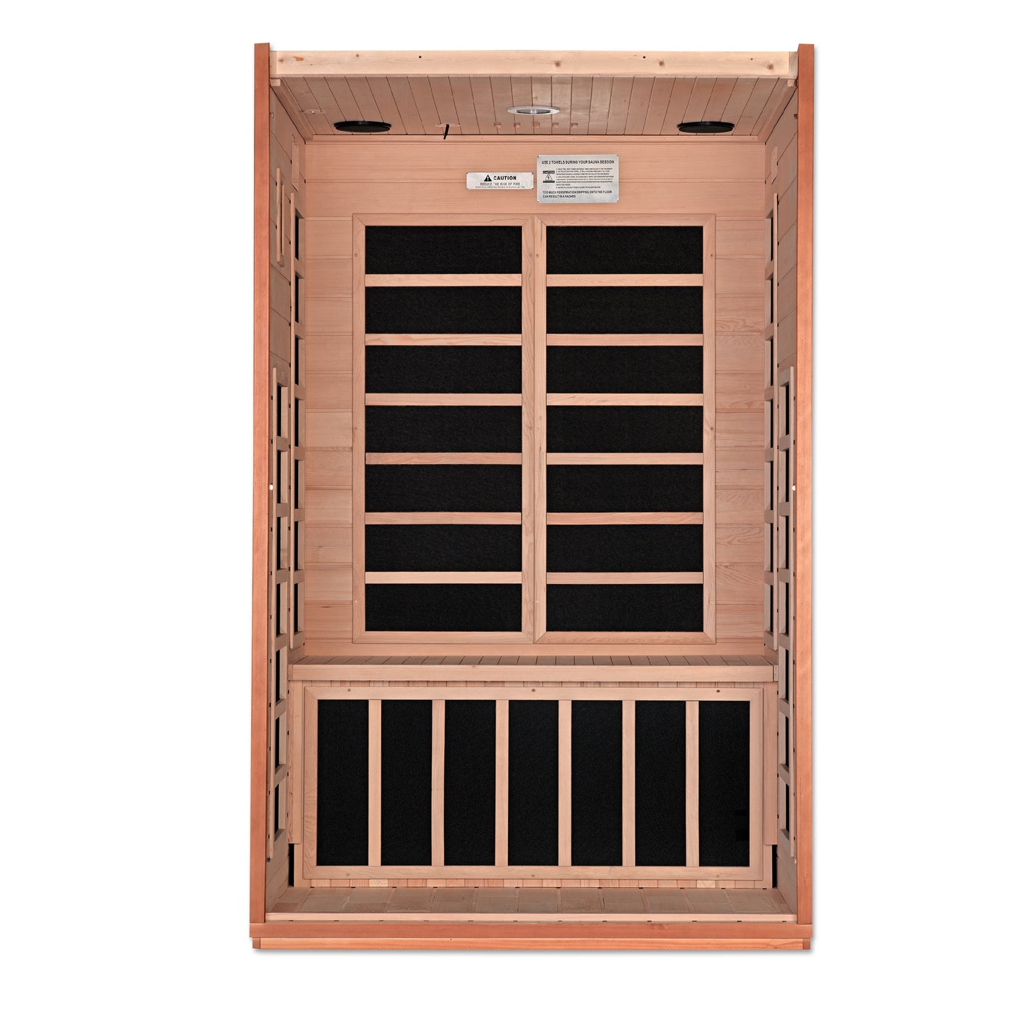 Dynamic "Cordoba" 2 Person Ultra Low EMF FAR IR Sauna Elite Diet and Exercise