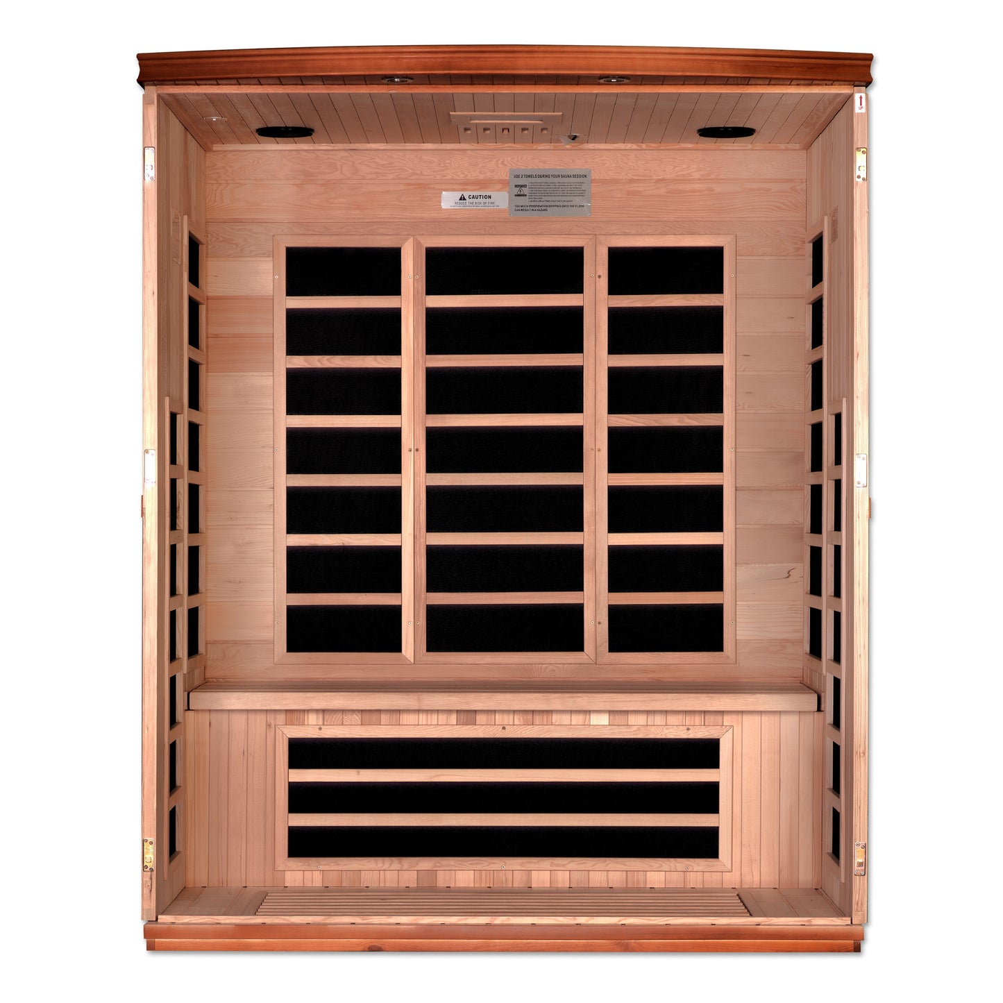 Dynamic "Lugano" 3 Person Low EMF Far IR Sauna Diet & Exercise