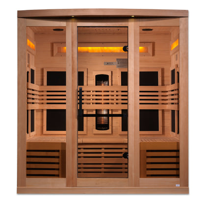 Golden Designs "Reserve Edition" 6 Person Near Zero EMF Full Spectrum with Himalayan Salt Bar Golden Designs