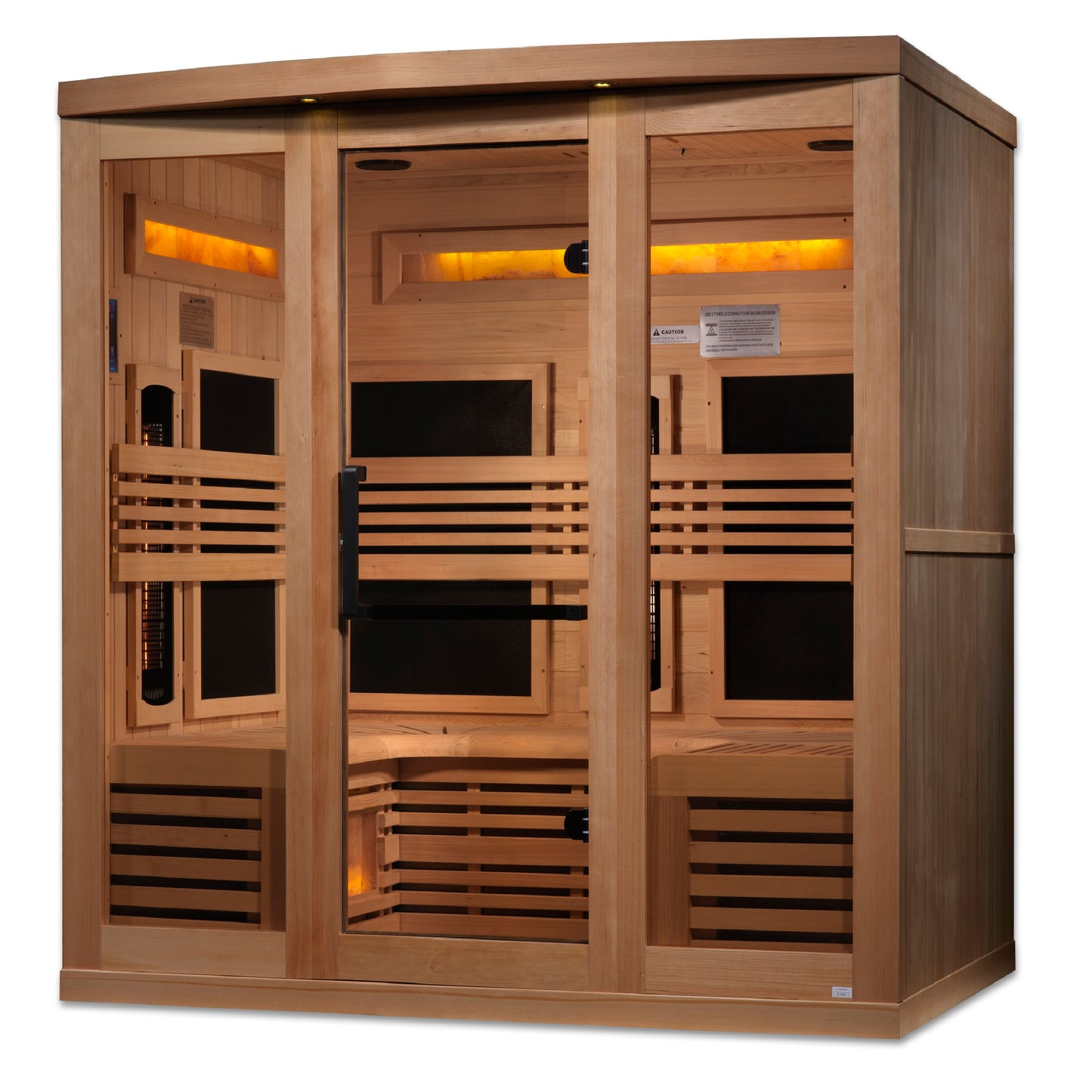 Golden Designs "Reserve Edition" 6 Person Near Zero EMF Full Spectrum with Himalayan Salt Bar Golden Designs