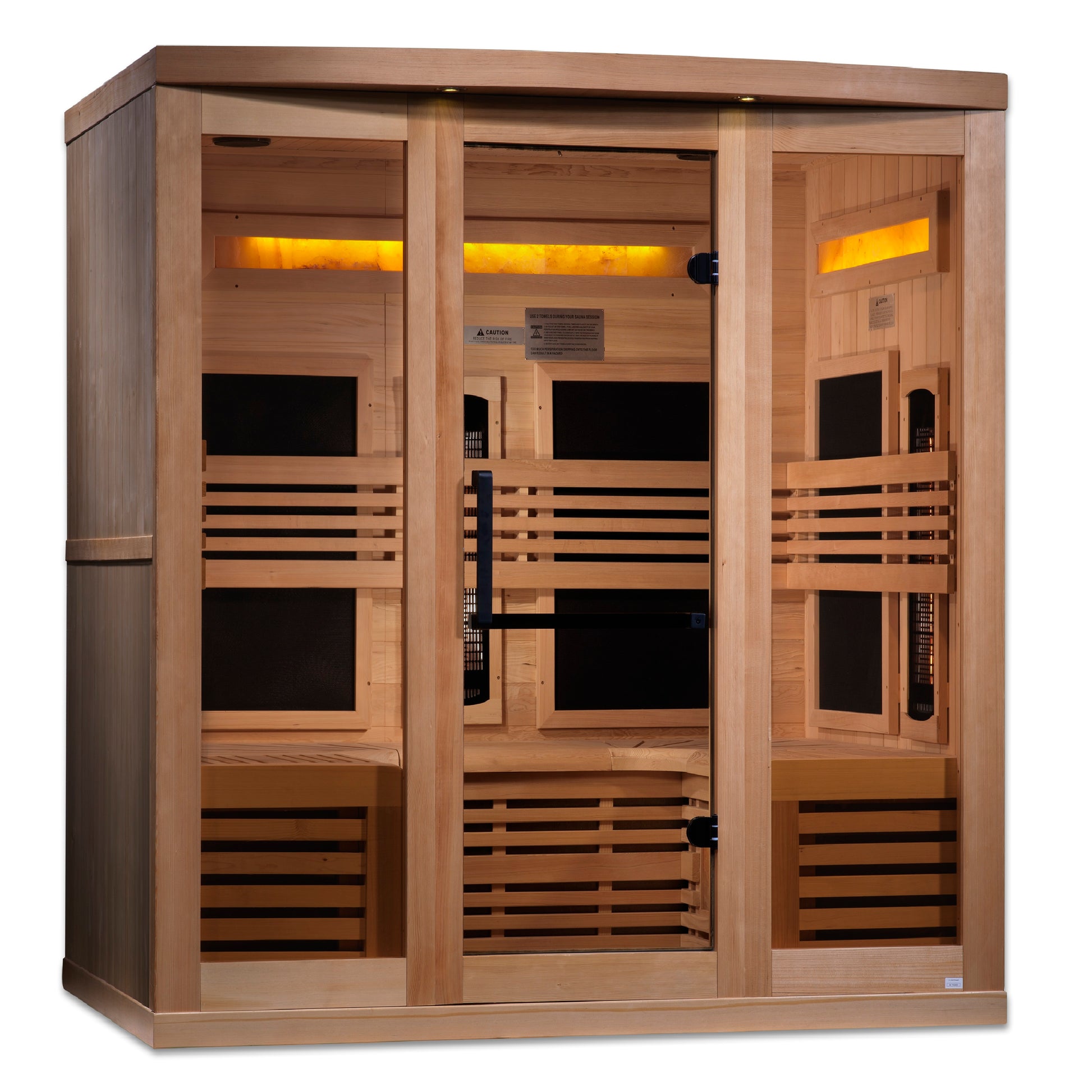 Golden Designs "Reserve Edition" 6 Person Near Zero EMF Full Spectrum with Himalayan Salt Bar Golden Designs