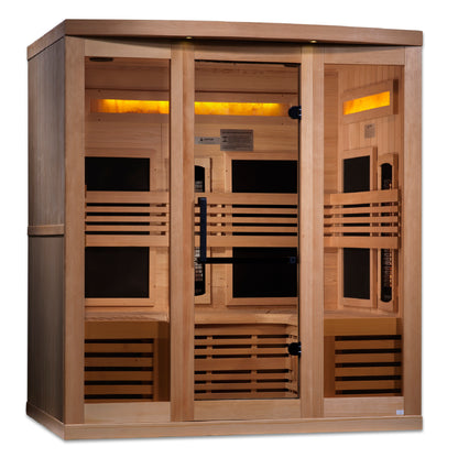 Golden Designs "Reserve Edition" 6 Person Near Zero EMF Full Spectrum with Himalayan Salt Bar Golden Designs