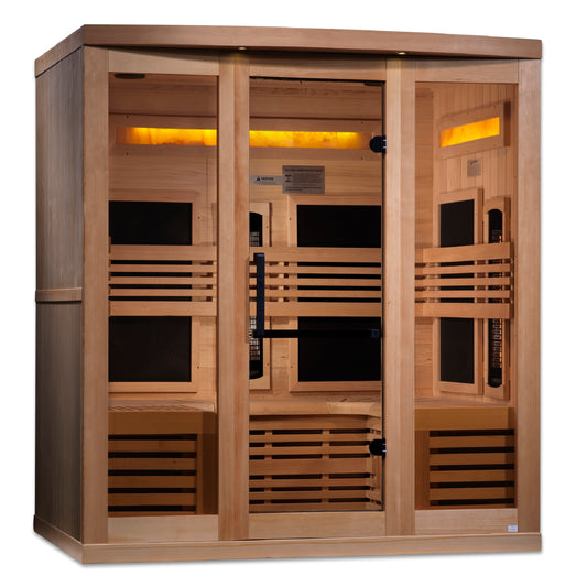 Golden Designs "Reserve Edition" 6 Person Near Zero EMF Full Spectrum with Himalayan Salt Bar Golden Designs