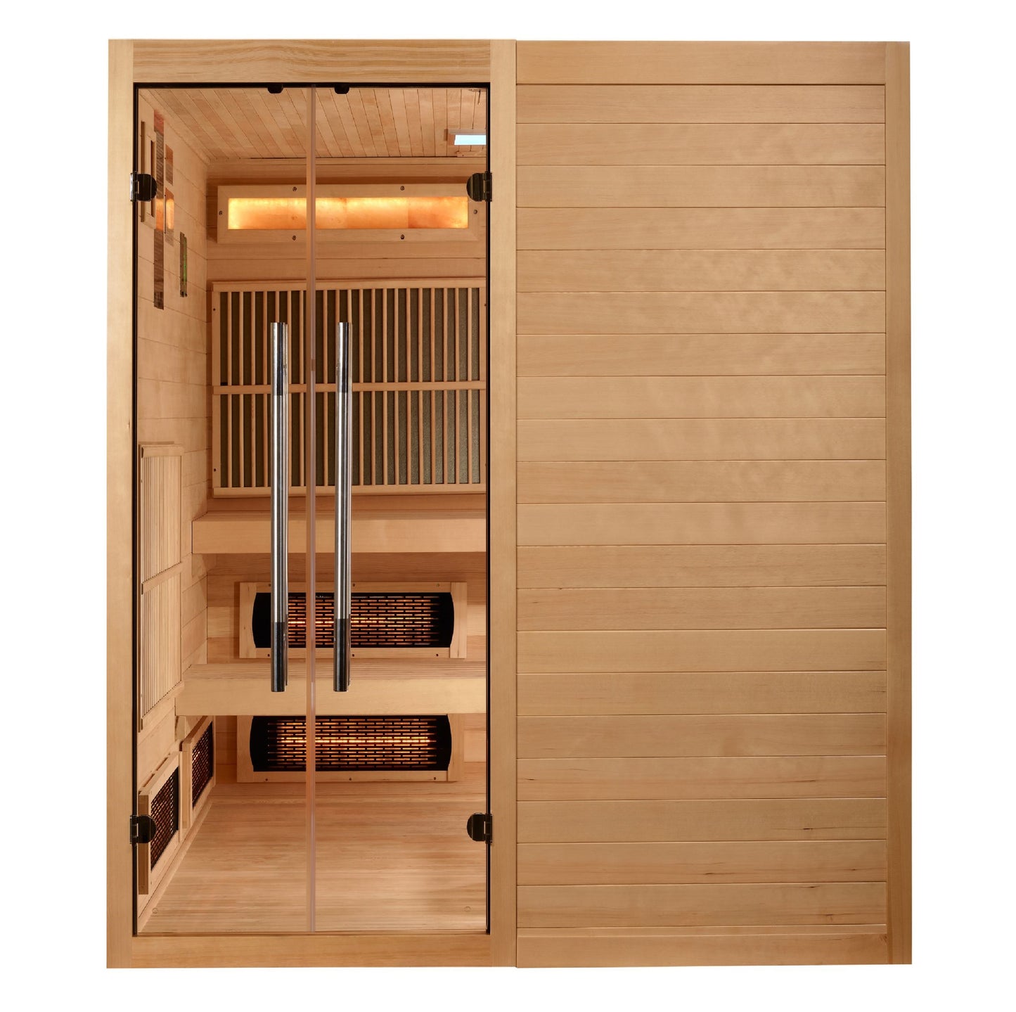 2025 Golden Designs "Toledo" 6 Person Hybrid Sauna (Indoor) Full Spectrum and Harvia Traditional Stove Golden Designs