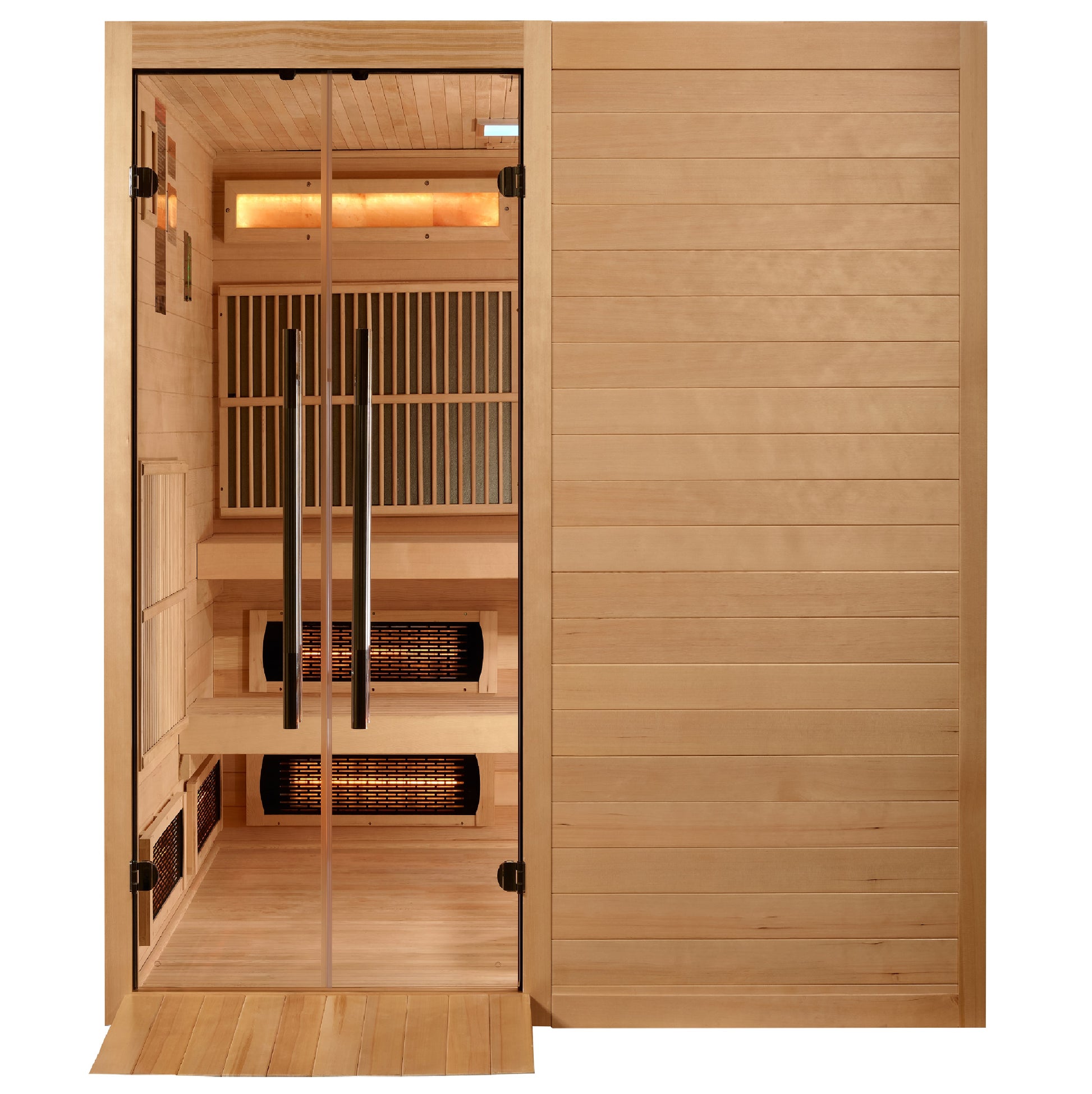 2025 Golden Designs "Toledo" 6 Person Hybrid Sauna (Indoor) Full Spectrum and Harvia Traditional Stove Golden Designs