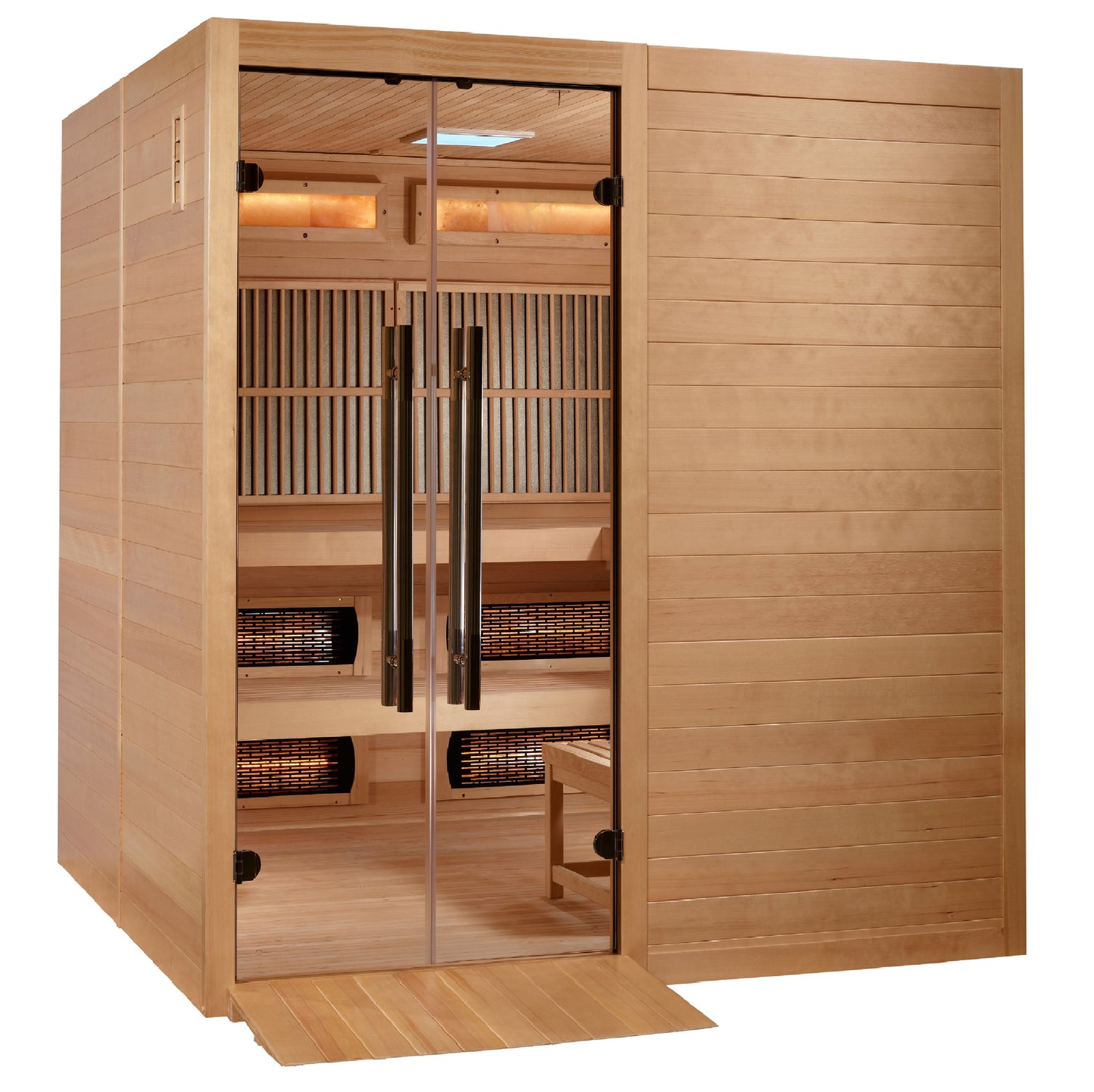 2025 Golden Designs "Toledo" 6 Person Hybrid Sauna (Indoor) Full Spectrum and Harvia Traditional Stove Golden Designs