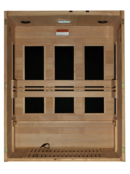 Maxxus "S-Line" 3 Person Full Spectrum IR Sauna Maxxus
