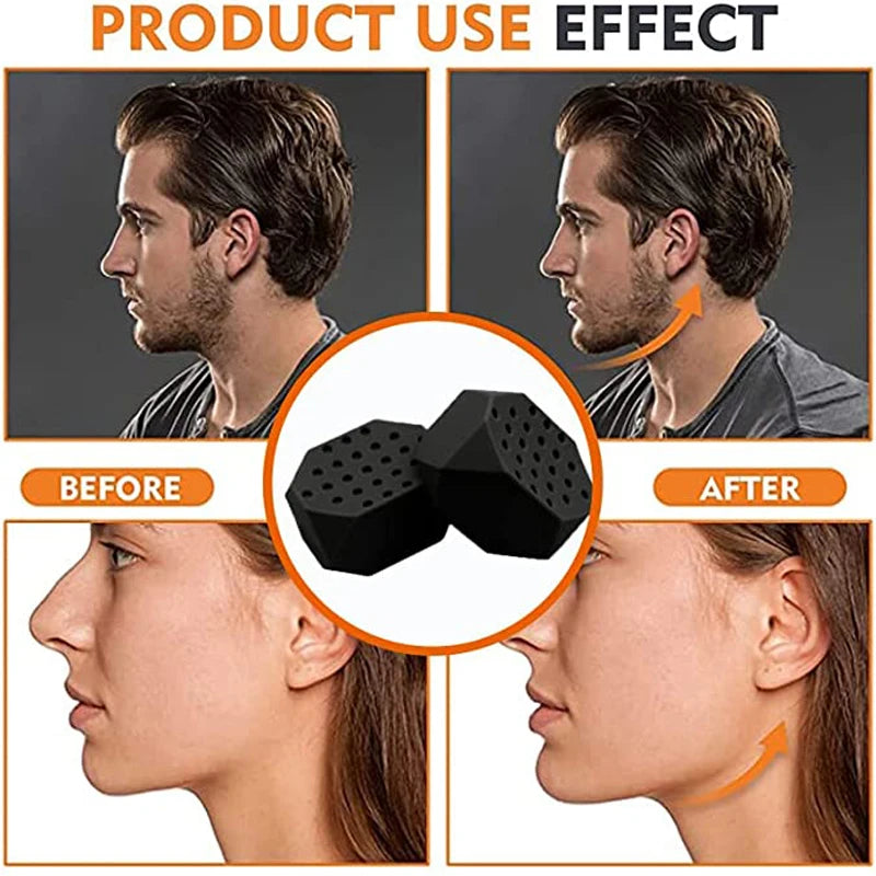 Jaw Exerciser - Strengthen Jaw and Improve Jaw Line - 2 pieces and a box