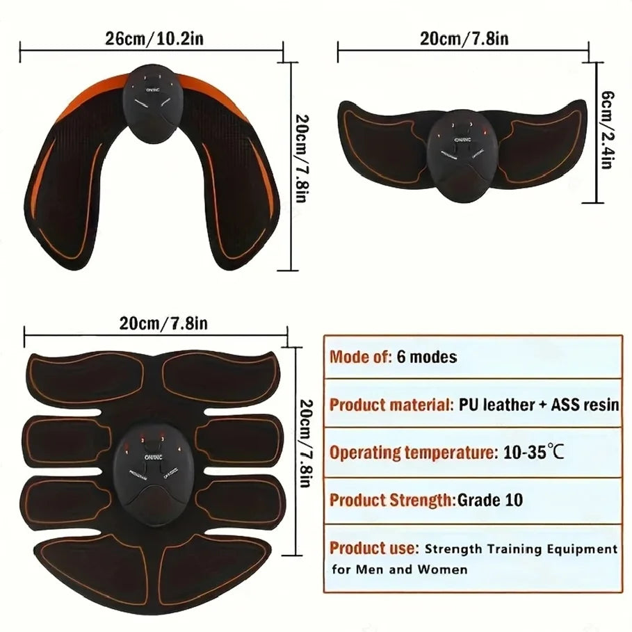 Abs Stimulator, Abdominal Toning Workout for Abdomen/Arm/Leg,Workout Equipment for Men Women Diet and Exercise