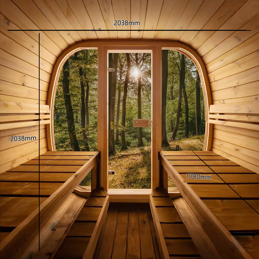 Auris Two Luxury Outdoor Cedar Sauna Diet & Exercise